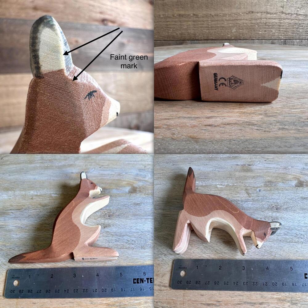Ostheimer - Wooden Kangaroo (no baby/joey) Waldorf Montessori Open Ended Toy - Picture 7 of 8